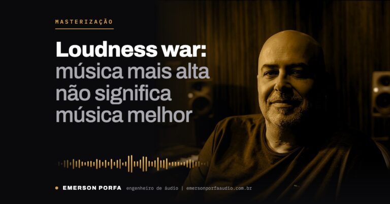 Emerson Porfa no estúdio: Loudness war: por que música mais alta não significa música melhor